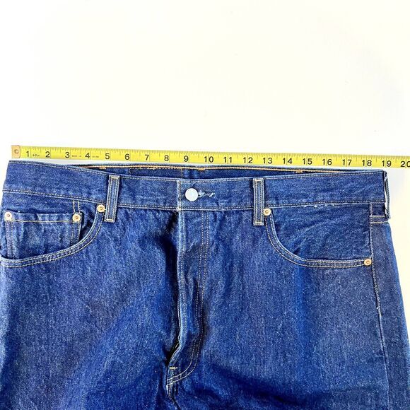 Vintage LEVI'S 501 MADE USA 2002 Dark Wash Denim Jeans Men's W40 L30 - Picture 11 of 15